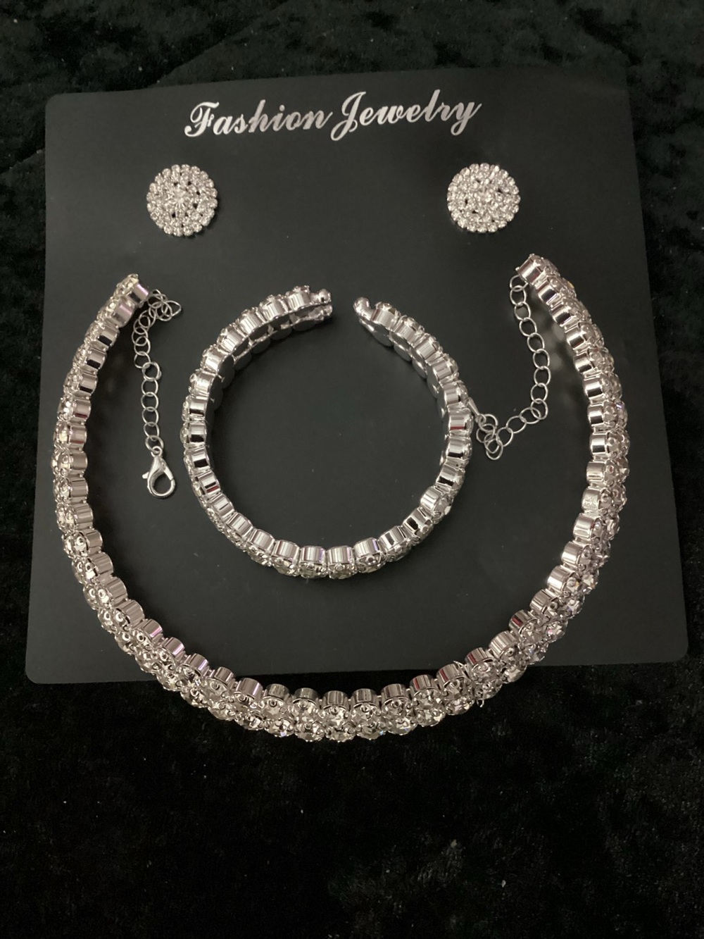 3pcs Sparling Necklace Set
